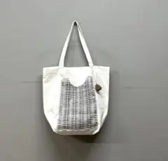 新品　eb.a.gos プリントト ート ・バスケットエプロン・かつらぎのサムネイル
