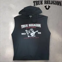 M True religion トゥルーレリジョン ノースリーブフーディ ブッダ