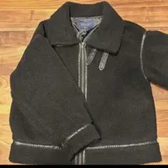 ボアジャケット レディース　ブルゾン　黒　M