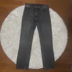 中古 Courreges グレー ストレートデニム