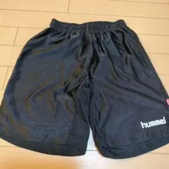 hummel ブラック ハーフパンツ　サッカー　パンツ