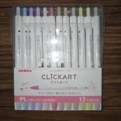 ZEBRA　クリッカート　水性マーカー　12色セット　ノック式のサムネイル