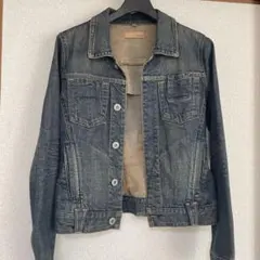 ★美品★Yanukダークブルー デニムジャケット　Sサイズ