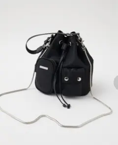 TOUS 巾着 ショルダーバッグ ブラックのサムネイル