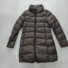 【美品】UNIQLO ウルトラライトダウン　ロング　レディースＬ　ダークブラウン