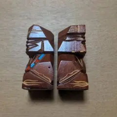 木製彫刻 顔デザイン 人形作り用