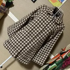 MISCH MASCH レトロ風 千鳥柄 金具ボタン✧ショートコート 古着