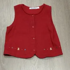 【美品】ファミリア familiar ベスト　80