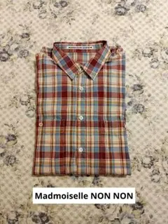 マドモアゼルノンノン 定番薄手コットンシャツ ゆったり