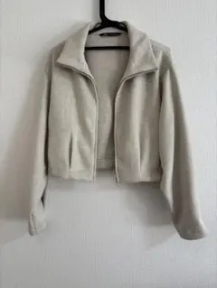 ZARA ライトグレー クロップドジャケット S 【期間限定値下げ】