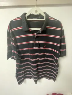 NAUTICA ポロシャツ XL ボーダー ネイビー レッドのサムネイル