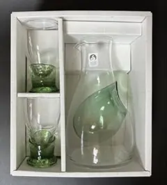 【未使用】冷酒器　徳利　杯　盃　グラス　冷酒セット　佐々木ガラス