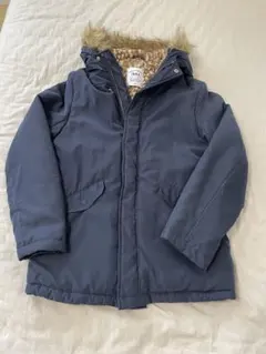 イッカ ikka アウター モッズコート インナーボア 160 ネイビー