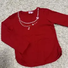 mikihouse ミキハウス 長袖カットソー レッド 110