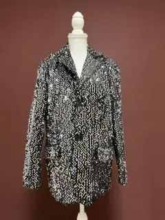 スパンコールジャケット ブラック