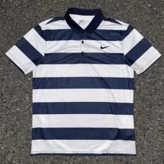 00s NIKE ボーダーポロシャツ 白 紫 archive y2k tech - メルカリ