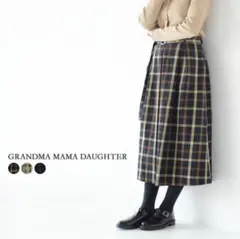 8　美品！　グランマママドーター グレンチェック ウールフレアワンピース くるみ 楽天市場】グランマママドーター トロ GRANDMA MAMA DAUGHTER