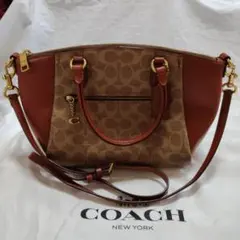 COACH コーチ　2Wayショルダーバッグ ハンドバッグ　ブラウン