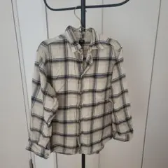 UNIQLO ネルシャツ チェック柄 ベージュ M