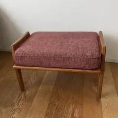 ACME furniture アクメファニチャー DELMAR オットマン 赤紫