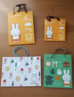ミッフィーキャラクター ショップ袋セット4枚