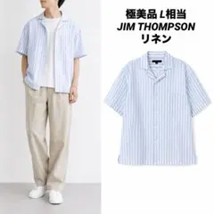 【極美品】JIM THOMPSON 半袖オープンカラーシャツ タグ付き リネンのサムネイル