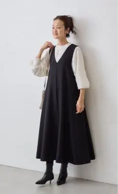 極美品　ビアズリー　ブークレワンピース　ネイビー　ジャンスカ 極美品 ビアズリー ブークレワンピース ネイビー ジャンスカ