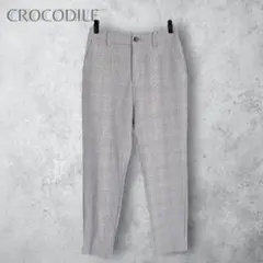 【CROCODILE クロコダイル】　ワンポイント　ストレッチテーパードパンツ
