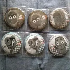 鬼滅の刃 ダイニング お楽しみくじ 缶バッジ 鱗滝左近次 鋼鐵塚蛍 鉄穴森