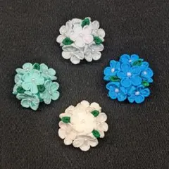 No.411つまみ細工✤花パーツ