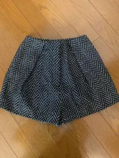 MURUA ヘリンボーンショートパンツ ブラック/ホワイト