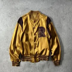 50s60s ローリングス ヴィンテージサテンスタジャン ゴールド 34