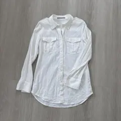 theory luxe セオリーリュクス リネン混 長袖シャツ 38