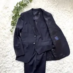 サヴィルロウ　スーツ　3ピース　STOVEL & MASON シャードストライプ