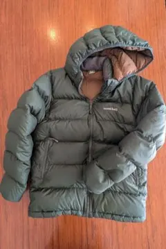 mont-bell ダウンコート オリーブグリーン 160cm
