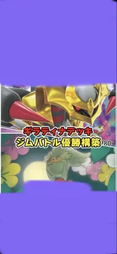 本格構築【ギラティナVstar】デッキ メイン＆二重スリーブ ポケカ ギラティナVSTAR 構築済みデッキ スリーブ付き ポケモン