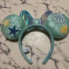 ディズニーリゾート　スパンコール　カチューシャ　ミニーちゃん