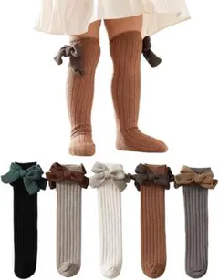 ✪ソックス 女の子 ハイソックス ガールズ フォーマル 靴下 5足セット