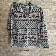 美品FILA フリースジャケット Sサイズ グレー