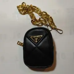 プラダノベルティポーチ、チェーンセット、 縦約12,5横約10,まち2,