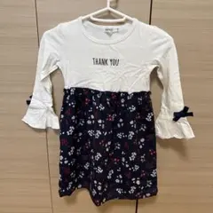 フラワープリント ワンピース 100cm