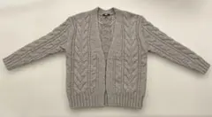 UNIQLOユニクロ ケーブル編みニットカーディガン ブラウン Sサイズ