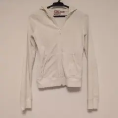 Juicy Couture ベロアパーカー ホワイト Pサイズのサムネイル