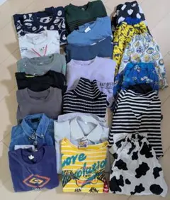 子供服　まとめ売り　セット売り　20着　サイズ120　冬服　長袖　男の子　派手