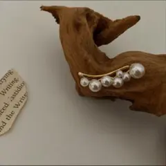 イヤーカフ 片耳用 バブルパール イヤークリップ イヤリング ゴールド 結婚式