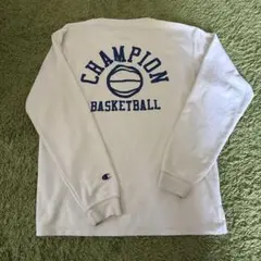 Champion バスケットボール 長袖プラクティスシャツ ホワイトのサムネイル