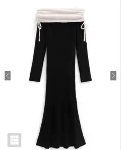 GRL 2way オフショルダーリブニットワンピース　tw1184