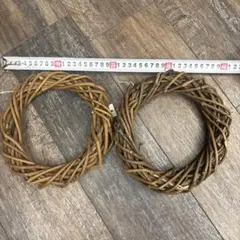 新品未使用　ツタ製リース 直径約20cm 2個セット