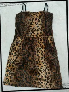 セシル　ひょう柄　アニマル　レオパード　ヒョウ柄　ワンピース　キャミワンピ