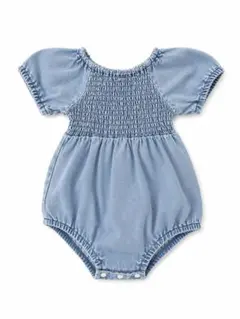 SHEIN ロンパース 9-12M デニム　ブルーのサムネイル
